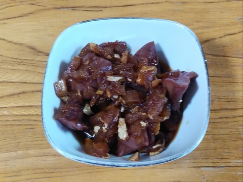 おつまみにも おかずにも 砂肝煮物
